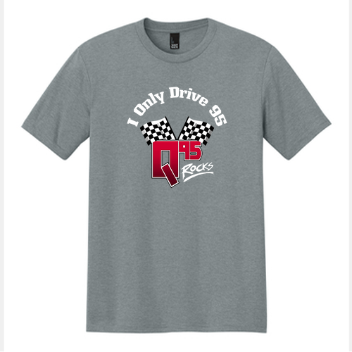District Made Mens Perfect Tri Crew Tee -- Heathered Grey