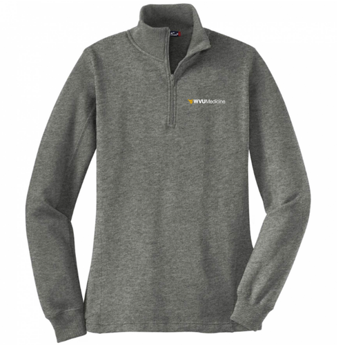Sport Tek Ladies Quarter Zip Sweatshirt -- Vintage Heather