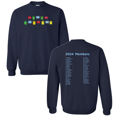 Gildan Heavy Blend Crew Neck Sweatshirt -- Navy