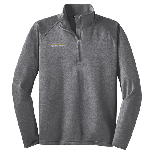 Sport Tek Sport Wick Stretch Half Zip Pullover -- Charcoal Grey Heather