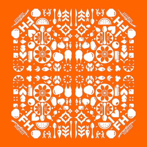 Forgotten Harvest Bandana -- Orange