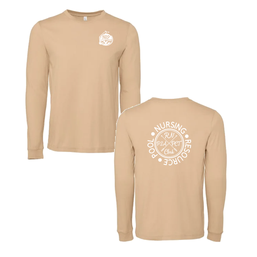 Mens/Unisex Bella Canvas Jersey Long Sleeve Tee -- Sand Dune