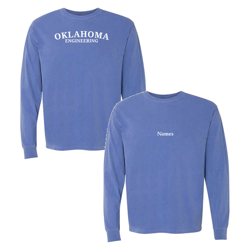 Comfort Colors Ringspun Long Sleeve Tee -- Flo Blue