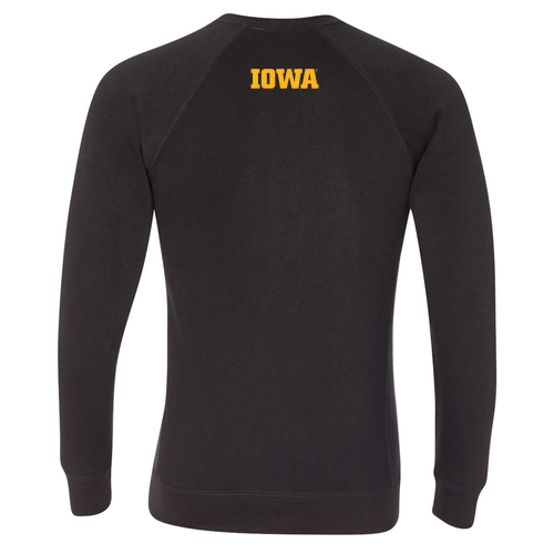 Independent Trading Unisex Special Blend Raglan Crewneck -- Black