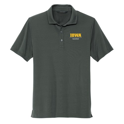 Embroidered Mercer+Mettle Stretch Jersey Polo -- Anchor Grey