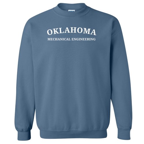 Mechanical Gildan Heavy Blend Crew Neck Sweatshirt -- Indigo Blue