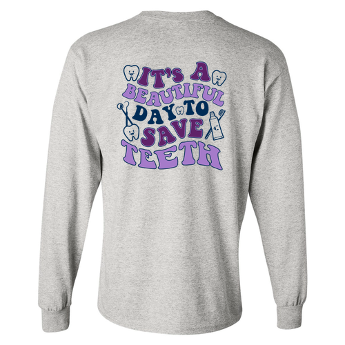 Gildan Heavy Cotton Longsleeve Basic T-Shirt -- Ash (SADHA)
