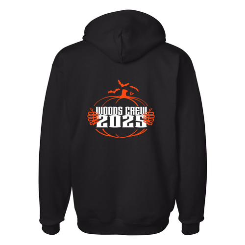 Hanes 10 oz Ultimate Cotton Printpro Adult  Hooded Sweatshirt -- Black