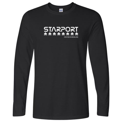 Gildan Softstyle Longsleeve T Shirt -- Black