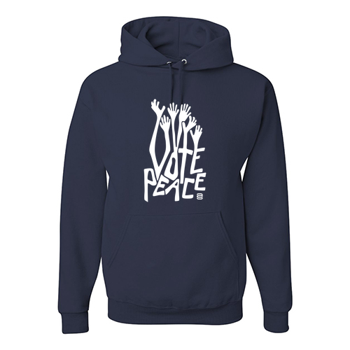 Jerzees 8 oz 50/50 Nublend Adult Hooded Sweatshirt -- Navy