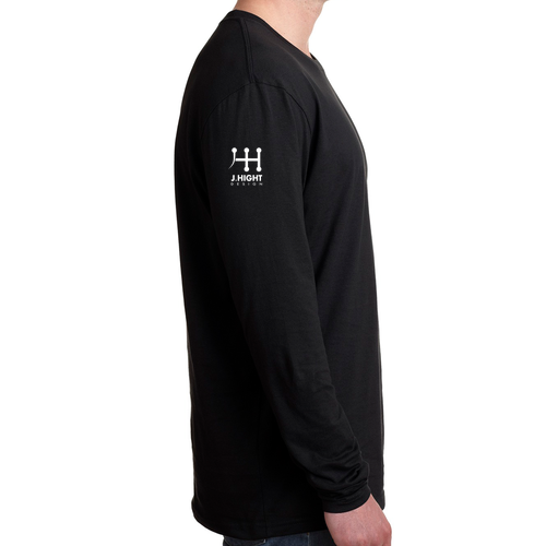 Next Level Apparel Premium Fitted Long Sleeve Crew -- Black