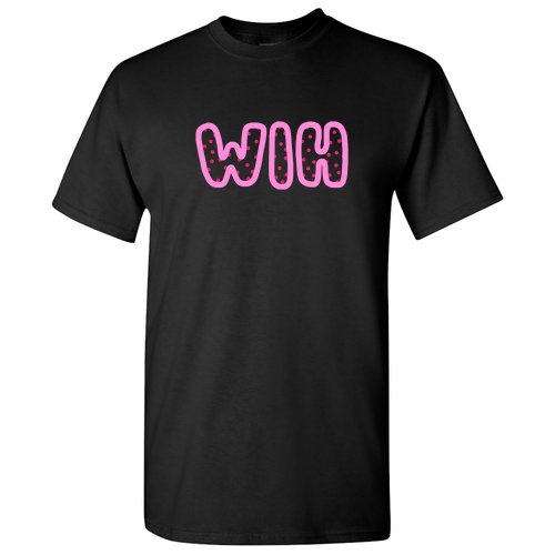 Pink WIH Gildan Heavy Cotton Basic T-Shirt -- Black