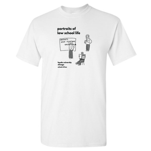 Portraits Of Law School Basic T-Shirt -- White