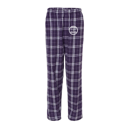 Boxercraft Harley Flannel Pant With Pockets -- Purple / White
