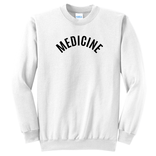Arch Medicine Port and Company Classic Crewneck Sweatshirt -- White