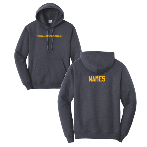 Port and Company Core Fleece Pullover Hooded Sweatshirt -- Heather Navy