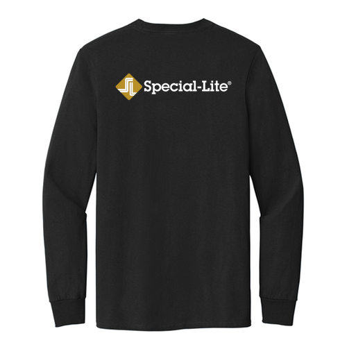 Port and Company Tall Long Sleeve 50/50 Cotton Poly T Shirt -- Jet Black