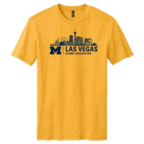 District Made Soft Perfect Blend Tee -- Gold Heather, Skyline