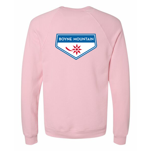 Boyne Mountain Logo 2 Full Color -- Crewneck Sweatshirt Pink