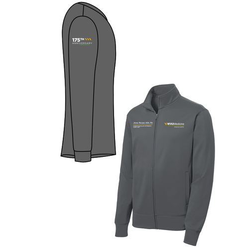 Sport-Tek Sport-Wick Fleece Full-Zip Jacket -- Dark Smoke Grey