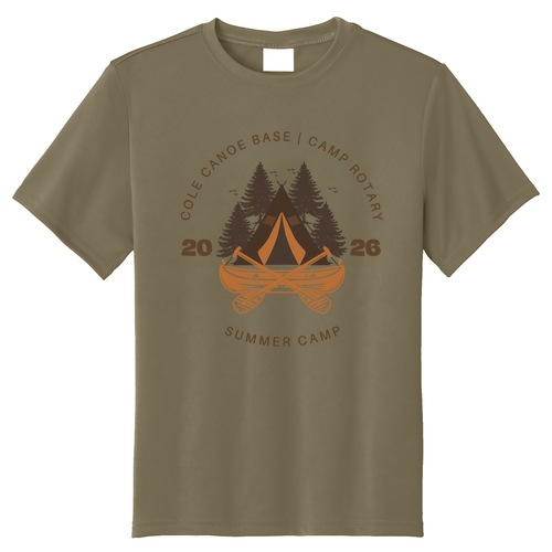 Port and Company Youth Performance Tee -- Coyote Brown