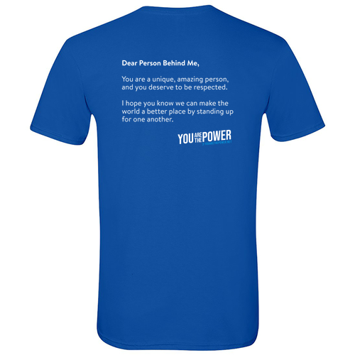 Dear Person Behind Me Short Sleeve Tee -- Royal
