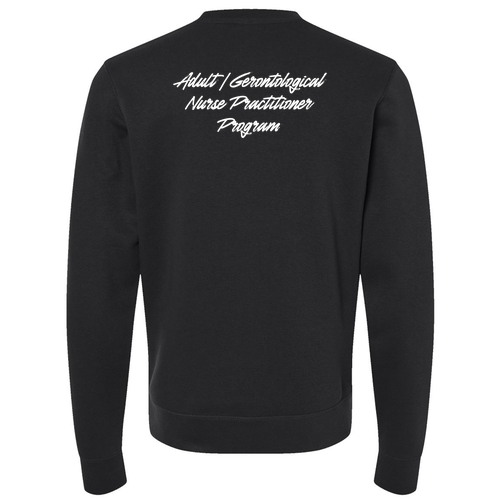 Adult/Gerontological J. America BTB Fleece Crew -- Black