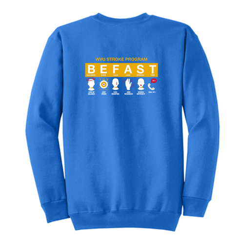 Port and Company Classic Crewneck Sweatshirt -- Royal