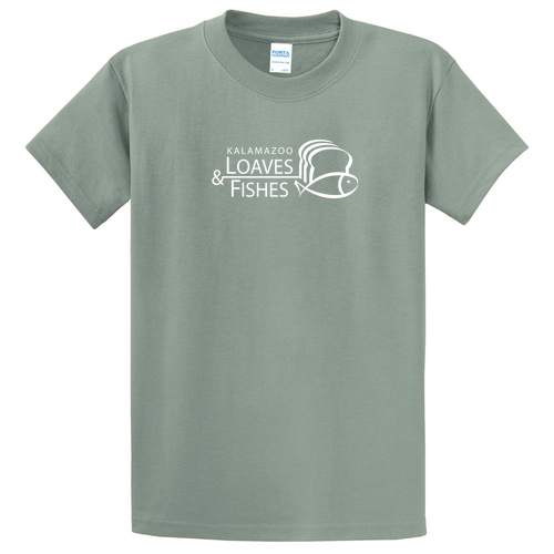 Port and Company Basic T-Shirt -- Stonewashed Green