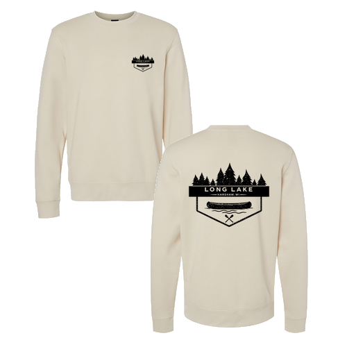 J. America BTB Fleece Crew -- Oyster