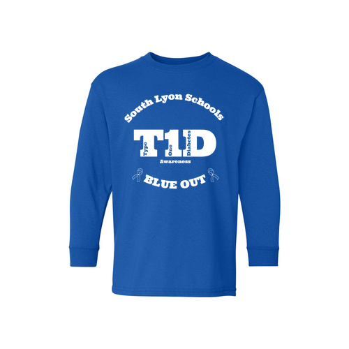 Gildan Youth Heavy Cotton Longsleeve -- Royal