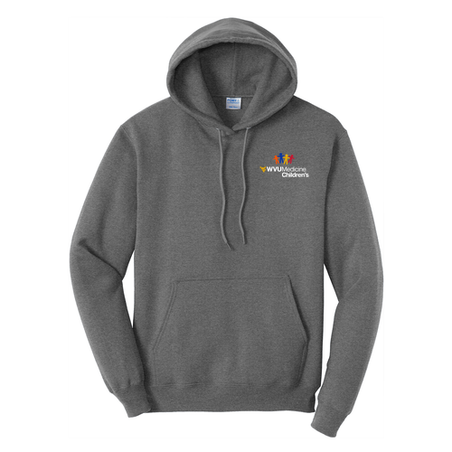 Port and Company Core Fleece Pullover Hooded Sweatshirt -- Graphite Heather