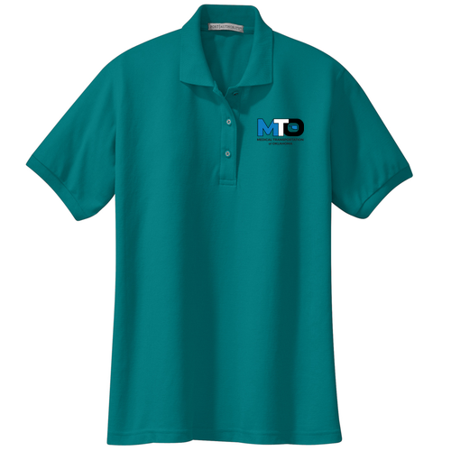 Ladies Port Authority Silk Touch Sport Shirt. -- Teal Green