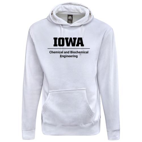 J America Unisex BTB Fleece Hooded Sweatshirt -- White
