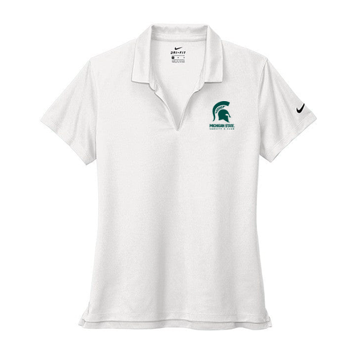 Nike Ladies Dri-Fit Micro Pique 2.0 Polo -- White