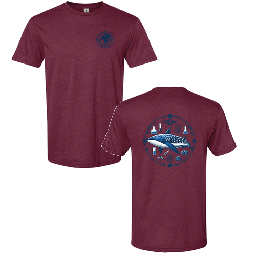 Gildan Softstyle CVC T-Shirt -- Maroon Mist -- Whale