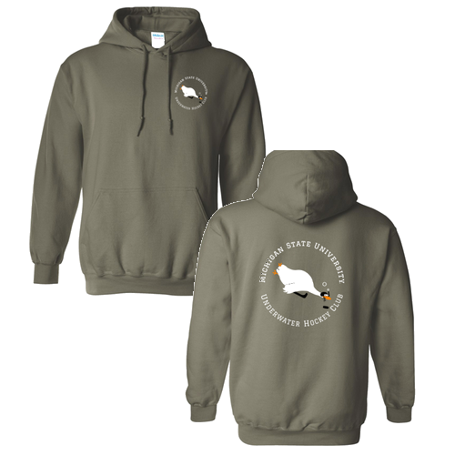 Gildan Heavy Blend Hooded Sweatshirt -- Military Green