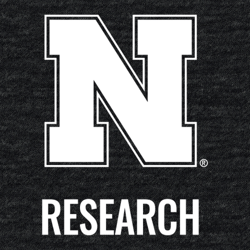 Printed Nebraska Research Triblend Tee -- Tri Black