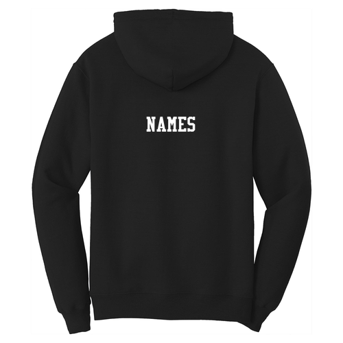 Port and Company Core Fleece Pullover Hooded Sweatshirt -- Jet Black