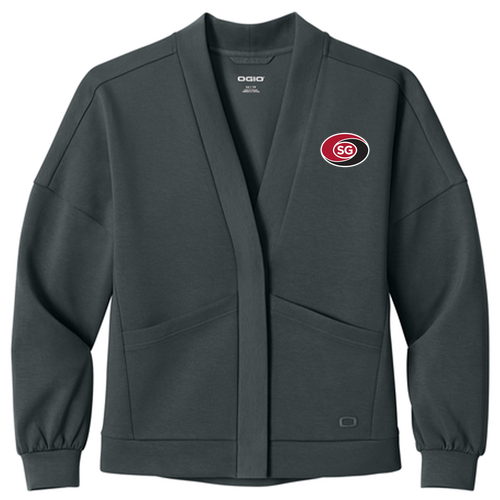 OGIO Women’s Transcend Cardigan -- Tarmac Grey