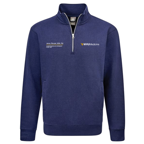 J America BTB Fleece 1/4 zip -- True Navy