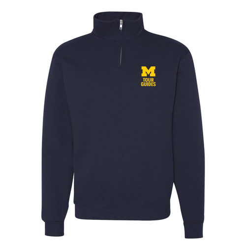 Mens/Unisex Jerzees 9.3 Oz 50/50 Nublend Quarter Zip Sweatshirt -- J Navy