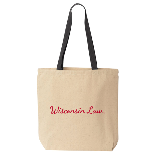 Liberty Bags Canvas Tote with Contrasting Handles -- Natural / Black