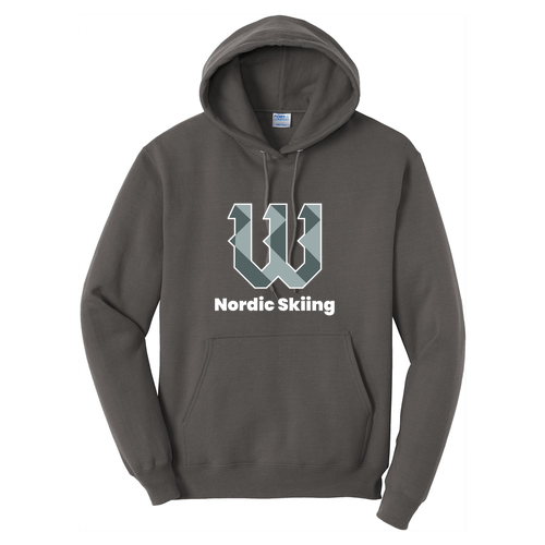 Port and Company Core Fleece Pullover Hooded Sweatshirt -- Charcoal
