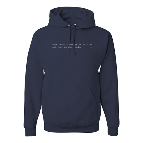 Jerzees 8 oz 50/50 Nublend Adult Hooded Sweatshirt -- J Navy