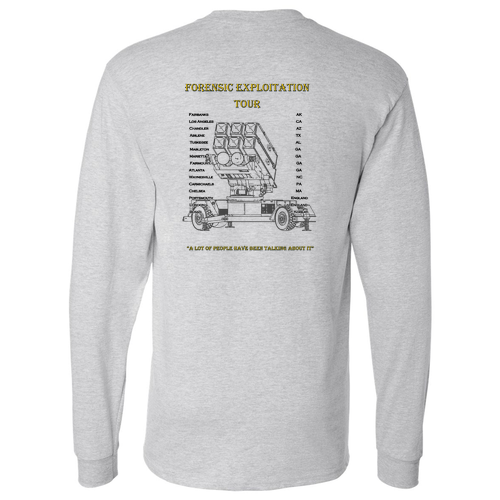 Hanes Beefy T Longsleeve T-Shirt -- Light Steel