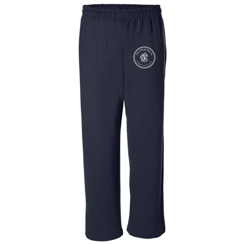 Gildan Heavy Blend Open Bottom Sweatpants -- Navy