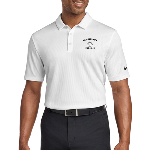 Nike Dri-FIT Hex Textured Polo -- White