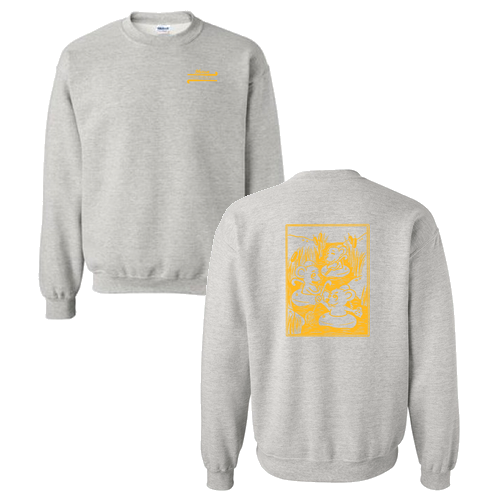 Mens/Unisex Gildan Heavy Blend Crew Neck Sweatshirt -- Ash