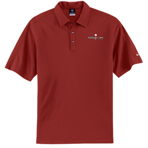 Red Nike Tech Sport Dri Fit Polo